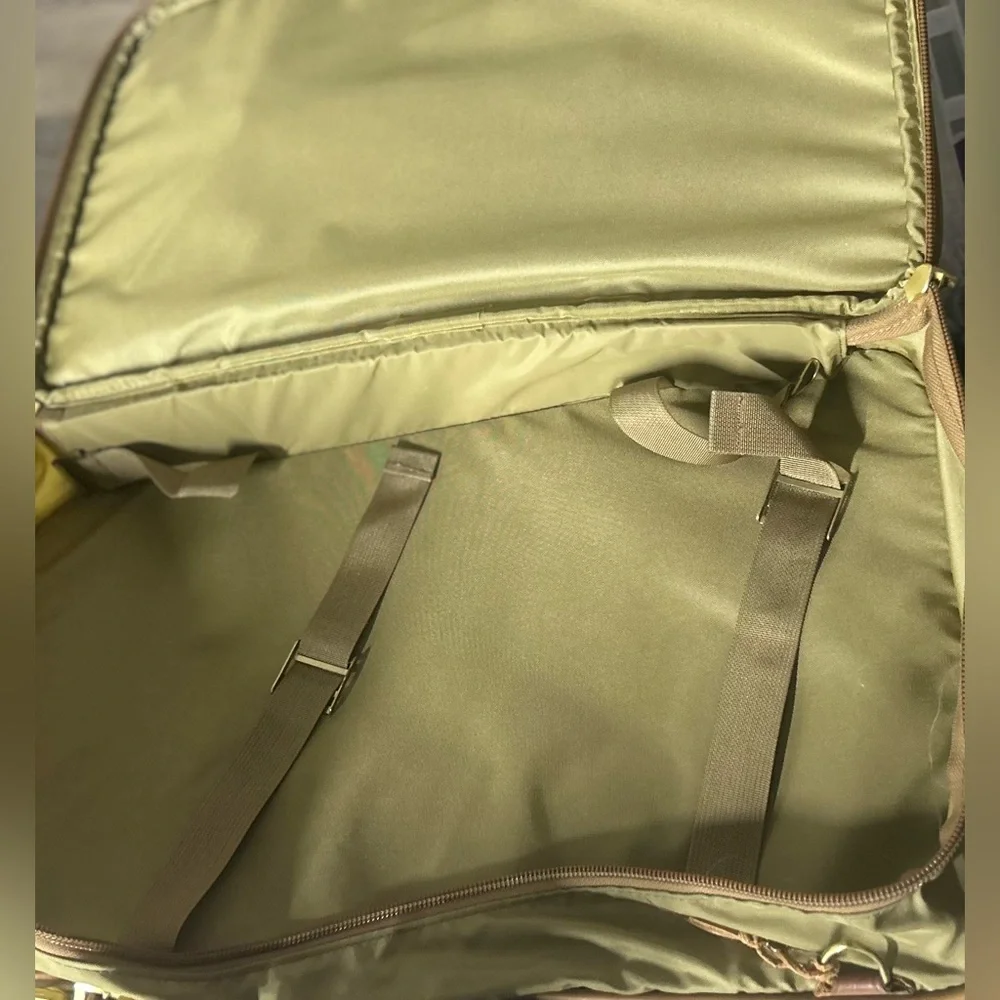 Vintage Hartmann Leather & Nylon Carry On Expandable Shoulder Bag Garment - Picture 11 of 12